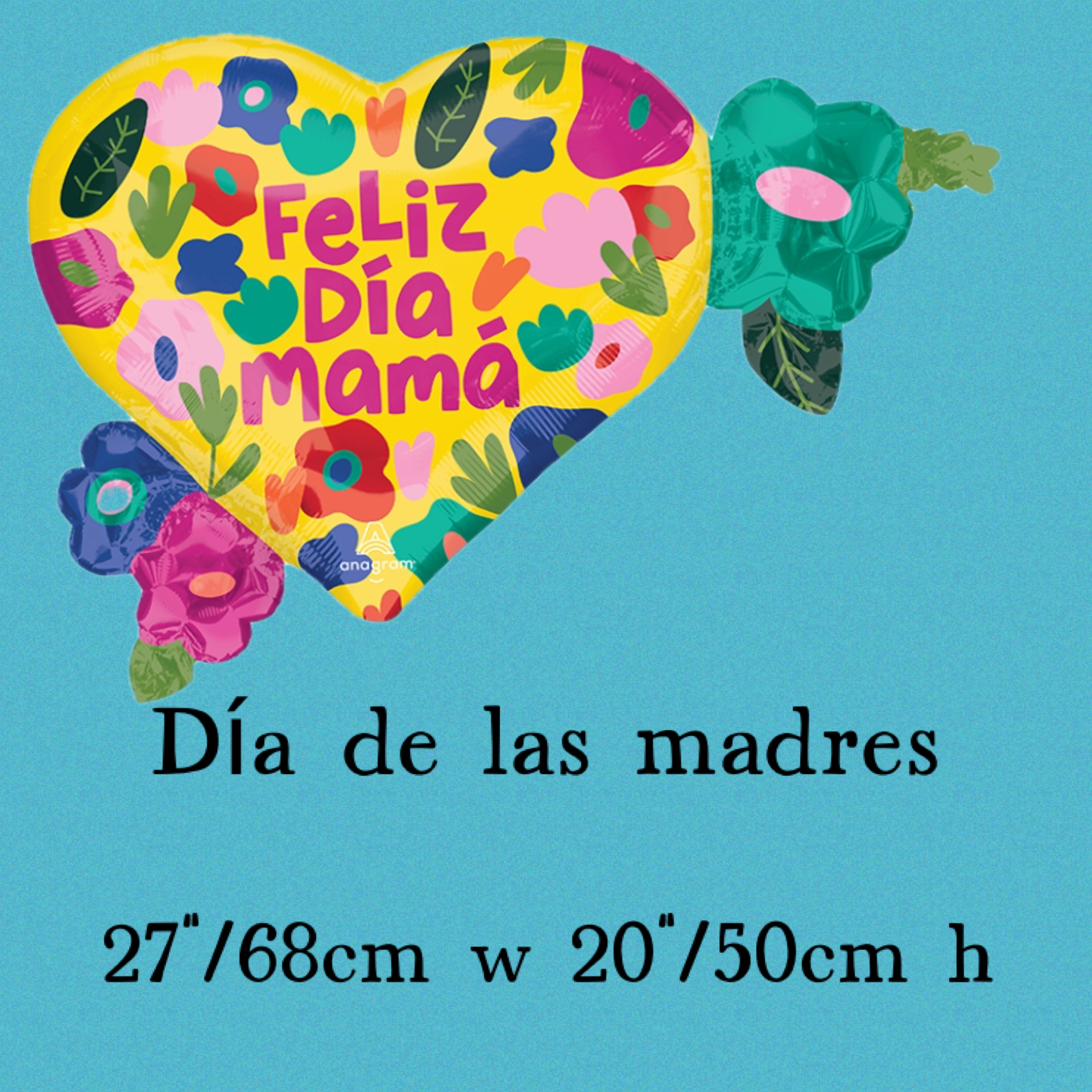 Heart shaped foil Mother’s Day balloon 